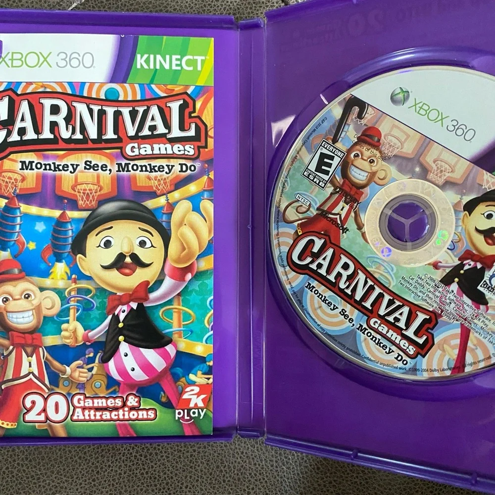 Carnival Games: Monkey See, Monkey Do (Microsoft Xbox 360, 2011)